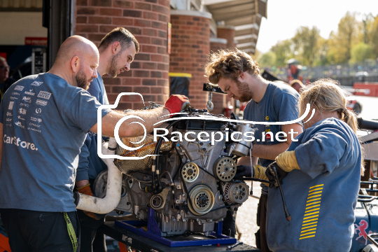 Mechanics Fixing Engine - British Touring Car Championship