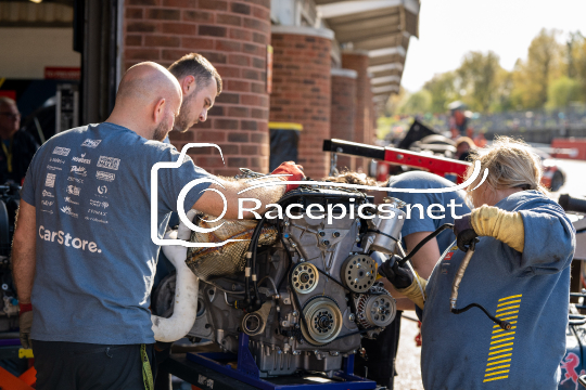 Mechanics Fixing Engine - British Touring Car Championship
